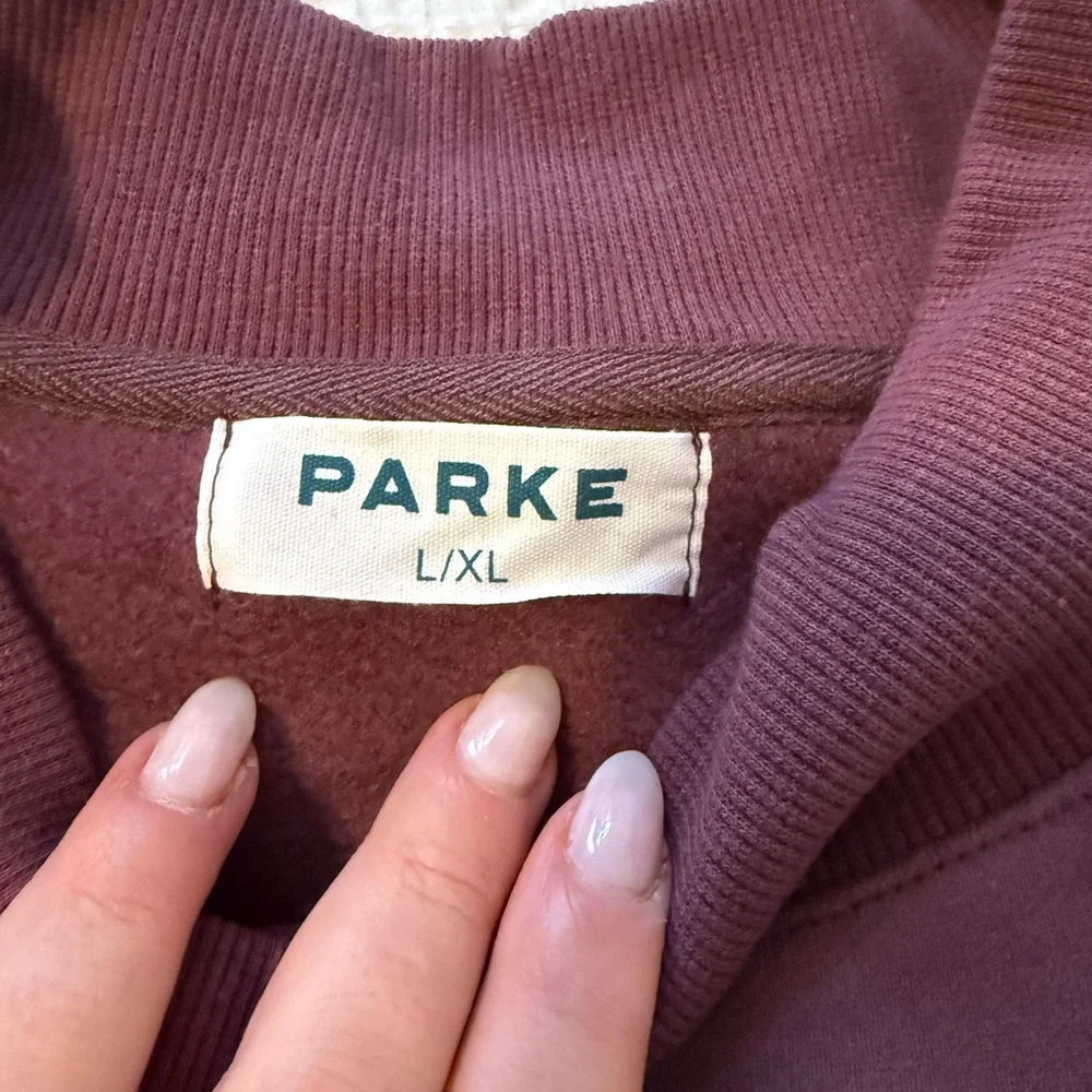 Parke Monochrome Eggplant Mockneck - Picture 5 of 5